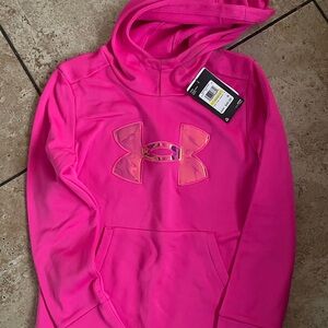 Under Armour Hot Pink Girls' Fleece Pullover